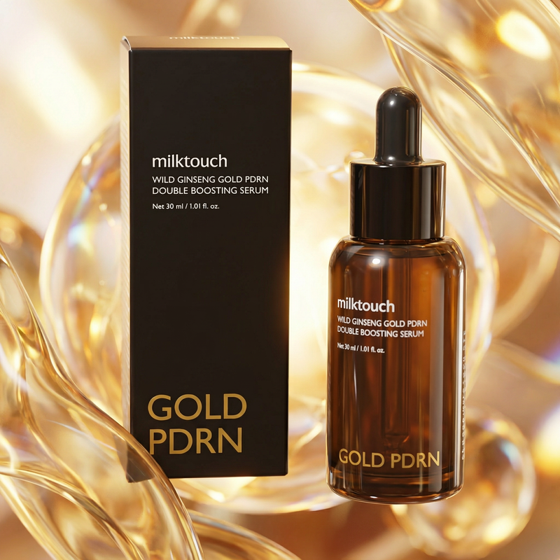 Milktouch – Dvojité posilující sérum s divokým ženšenem Gold PDRN (30 ml)